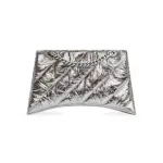 Women's Crush Small Chain Bag Metallized Quilted in Silver