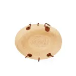 Small Anagram Basket Bag In Iraca Palm And Calfskin