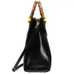 Gucci Diana Medium Python Tote Bag Black