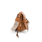 Small Gate Bag In Soft Calfskin And Jacquard