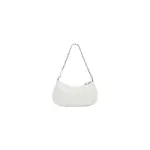 Women's Le Cagole Mini Bag With Chain Crocodile Embossed In White
