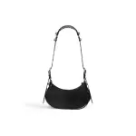 Women's Le Cagole XS Shoulder Bag With Rhinestones in black
