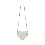 Women's Le Cagole Heart Mini Bag In Optic White