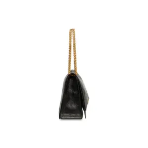 Women's Crush Large Chain Bag In Black
