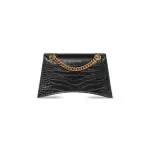 Women's Crush Small Chain Bag Crocodile Embossed In Black