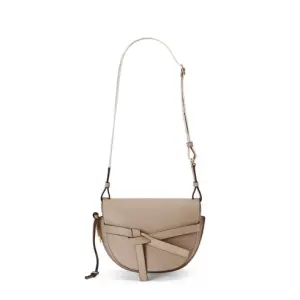 Small Gate Bag In Soft Calfskin And Jacquard