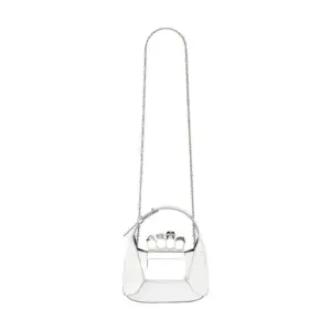 Women's The Jewelled Hobo Mini Bag in Silver