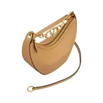 Small VLogo Moon Hobo Bag In Leather With Chain