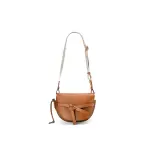 Small Gate Bag In Soft Calfskin And Jacquard