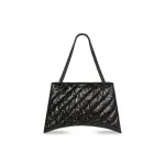 Women's Crush Large Chain Bag Quilted in Black