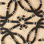 Anagram Basket Bag In Iraca Palm And Calfskin