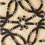 Small Anagram Basket Bag In Iraca Palm And Calfskin