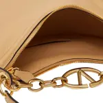 Small VLogo Moon Hobo Bag In Leather With Chain