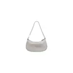 Women's Le Cagole Mini Bag With Chain And Rhinestones In Grey