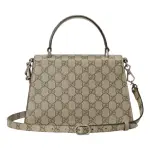 Small Dionysus Top Handle Bag Beige and Ebony