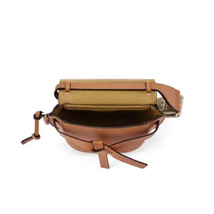 Mini Gate Dual Bag In Soft Calfskin And Jacquard