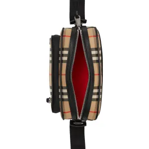 Burberry Vintage Check and Leather Crossbody Bag