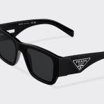 Sunglasses with triangle logo